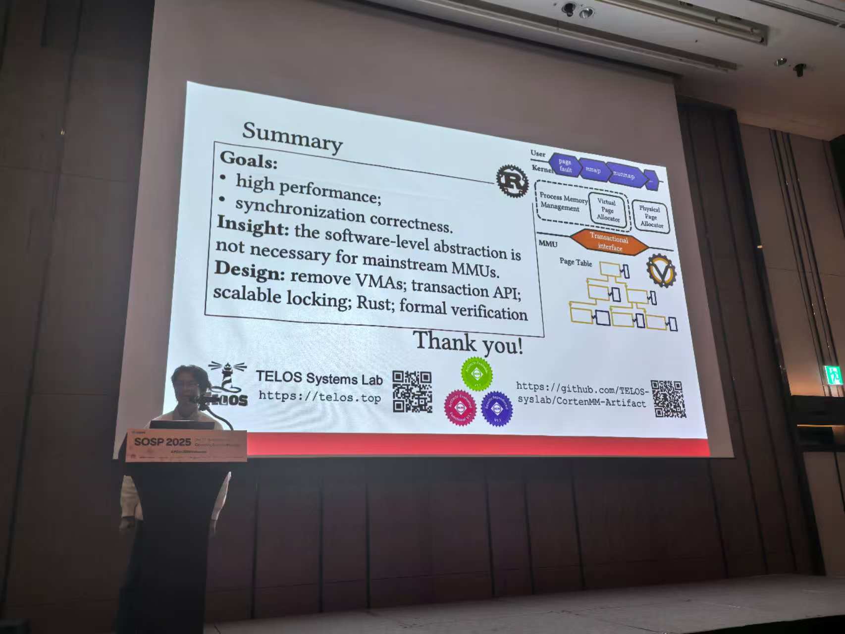 TELOS members at SOSP 2025