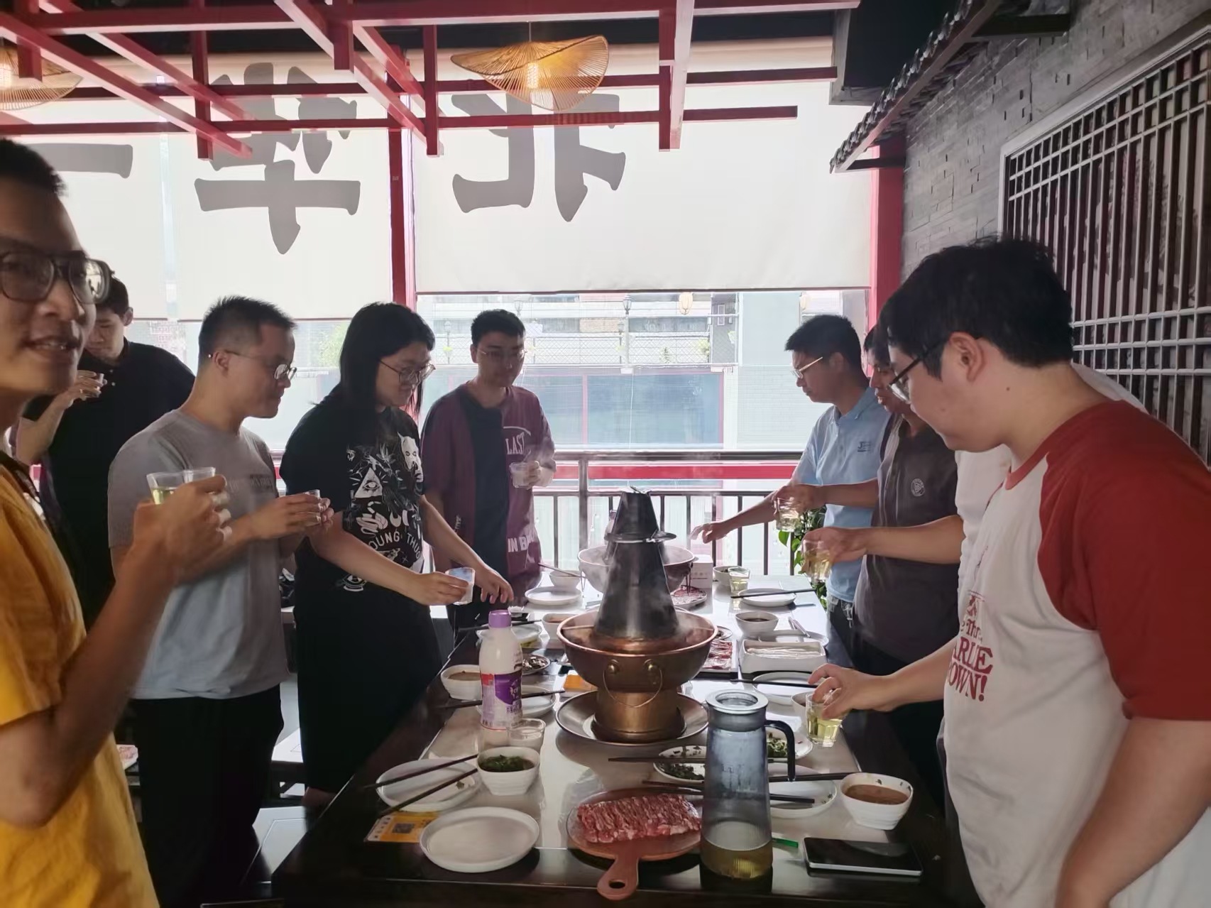 Thank-you lunch for Chuandong Li and Zehua Yang